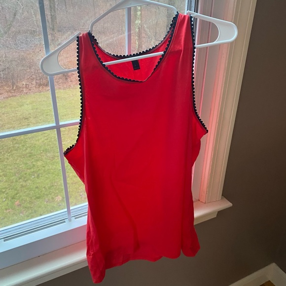JCrew red tank top - Picture 1 of 3